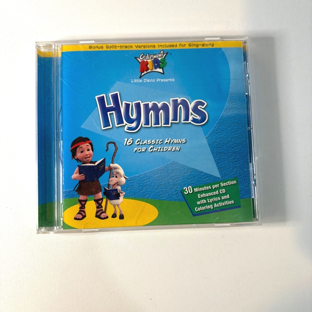 Cedarmont Kids Hymns CD 16 Classic Hymns for Children Sing Along Split Track